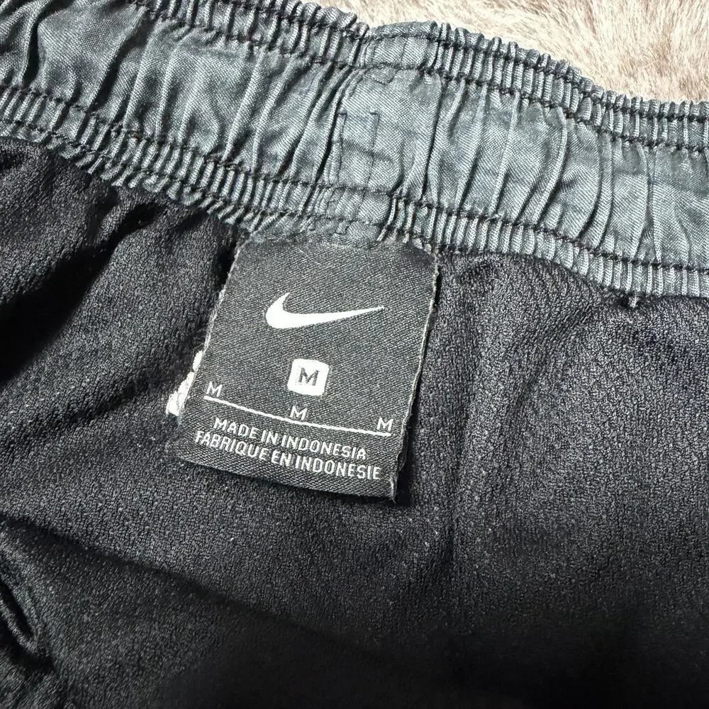 Men's NIKE Ombre Grey Gray Logo Athletic Shorts Swim Trunks Size Medium